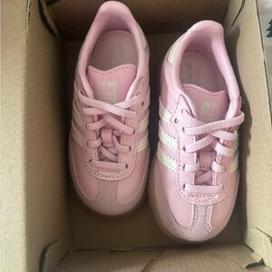 Adidas Pink and White Baby Walker Shoes
